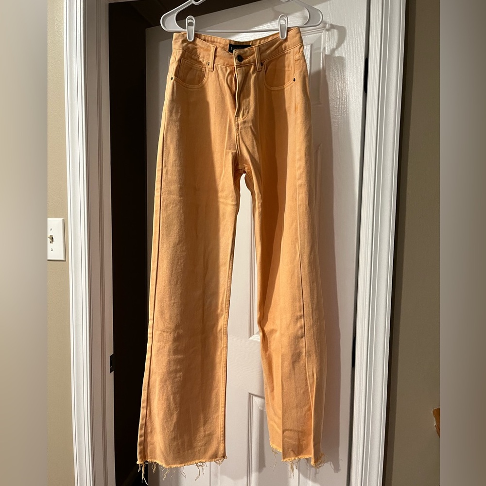 Orange jeans size M